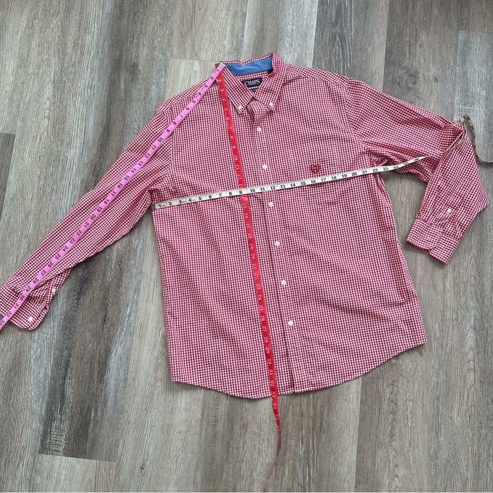 Chaps Easy Care Checked Button Down Long Sleeve S… - image 2